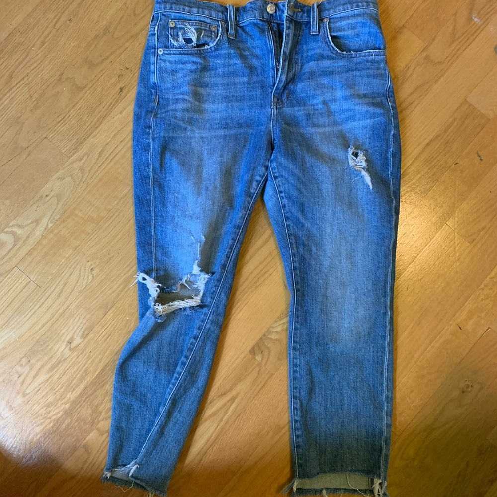Made well slim high rise boyfriend jeans